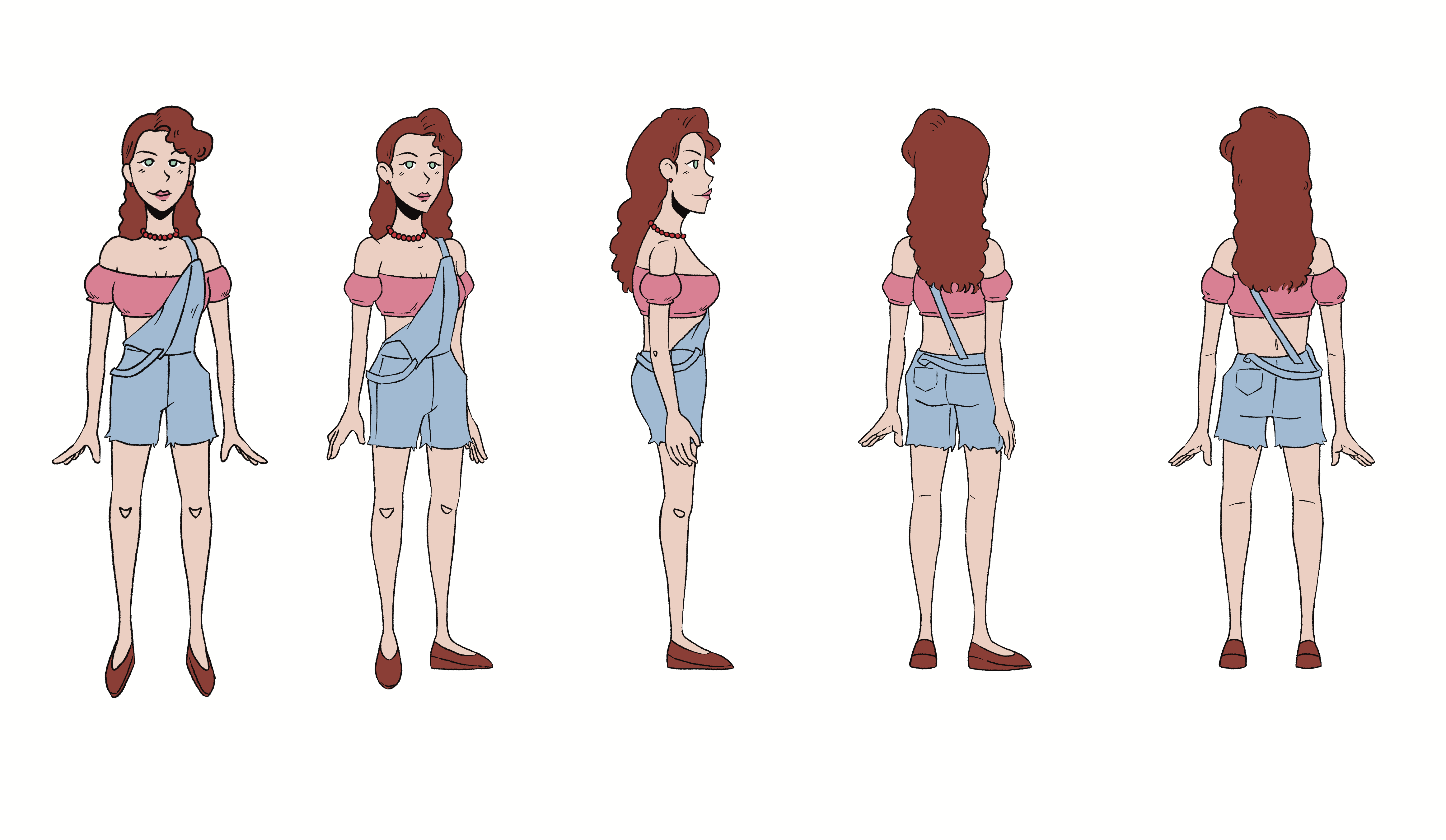 Character turnaround of Rosy a character in my thesis film